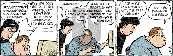 Cleats on Tuesday March 4, 2003 Comic Strip