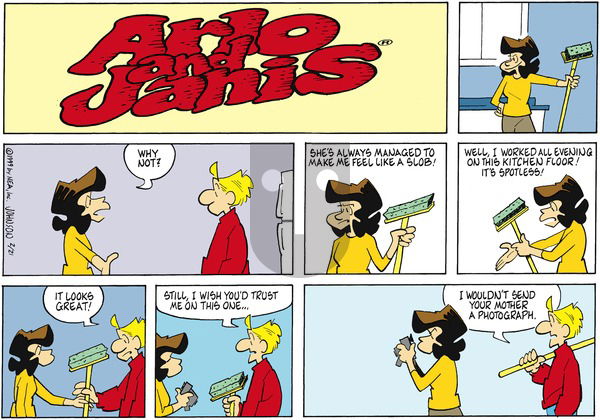 Arlo and Janis on Sunday February 21, 1999 Comic Strip