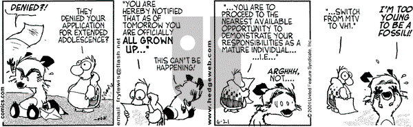 Over the Hedge on Thursday June 21, 2001 Comic Strip