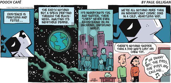 Pooch Cafe on Sunday April 22, 2012 Comic Strip