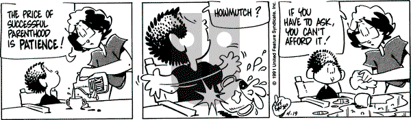 Rose is Rose on Friday April 19, 1991 Comic Strip