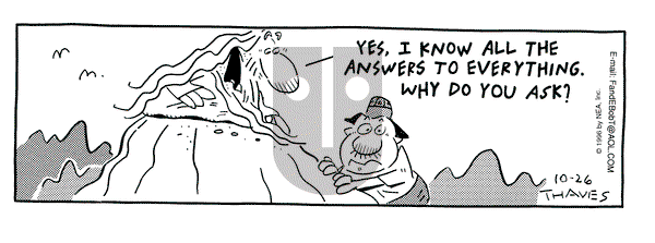 Frank and Ernest on Saturday October 26, 1996 Comic Strip