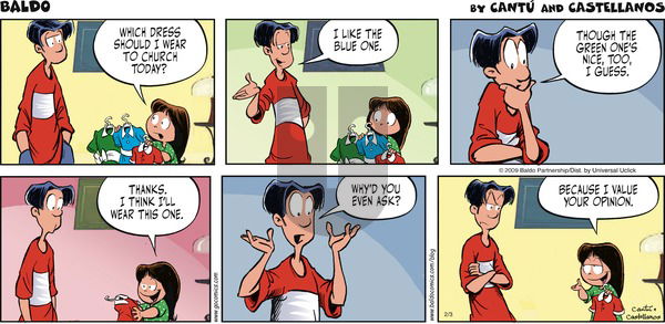 Baldo on Sunday February 3, 2013 Comic Strip