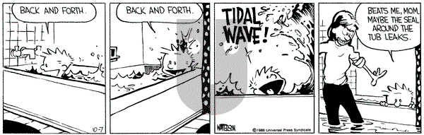 Calvin and Hobbes on Tuesday October 7, 1986 Comic Strip