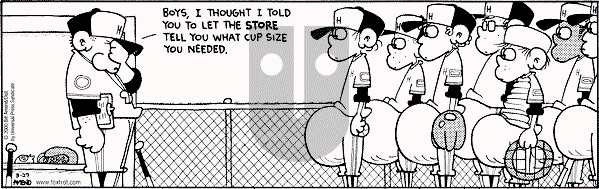 FoxTrot - Monday March 27, 2000 Comic Strip
