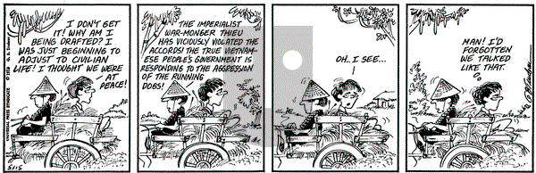 Doonesbury on Tuesday May 15, 1973 Comic Strip