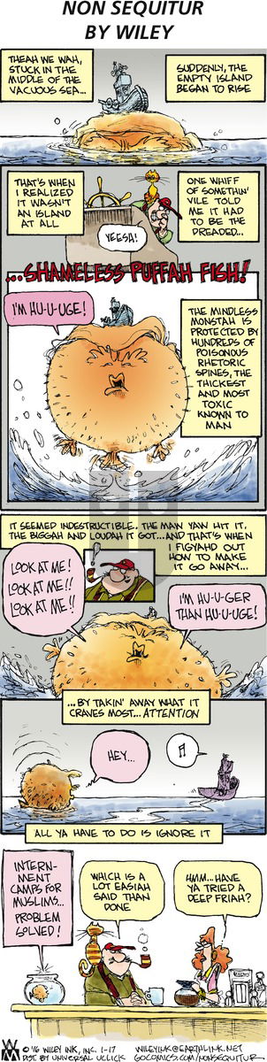 Non Sequitur on Sunday January 17, 2016 Comic Strip