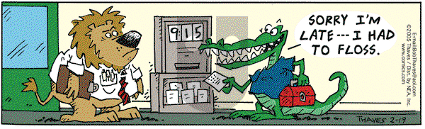 Frank and Ernest on Saturday February 19, 2005 Comic Strip