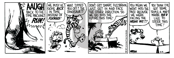 Calvin and Hobbes - Wednesday September 9, 1987 Comic Strip
