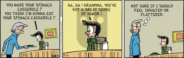Grand Avenue on Thursday March 8, 2018 Comic Strip