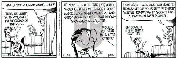 Grand Avenue on Friday November 22, 2002 Comic Strip