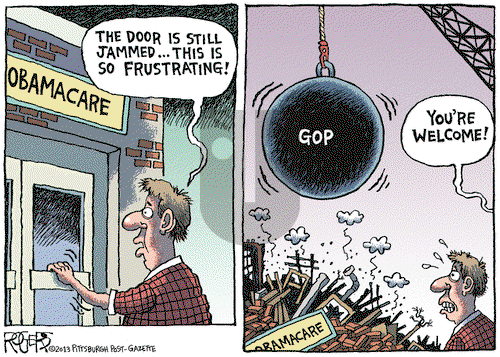 Rob Rogers on Thursday October 24, 2013 Comic Strip