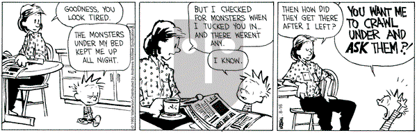 Calvin and Hobbes - Tuesday August 16, 2022 Comic Strip