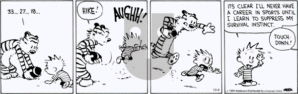 Calvin and Hobbes on Monday October 6, 2014 Comic Strip