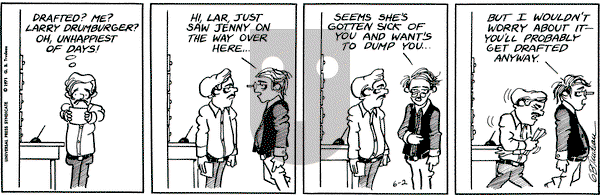 Doonesbury on Wednesday June 2, 1971 Comic Strip