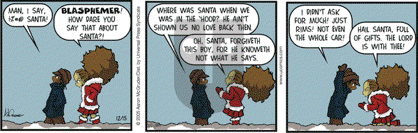 The Boondocks - Thursday February 25, 2021 Comic Strip