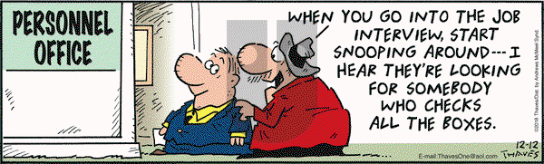 Frank and Ernest on Wednesday December 12, 2018 Comic Strip
