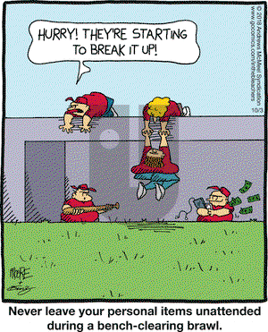 In the Bleachers on Wednesday October 3, 2018 Comic Strip