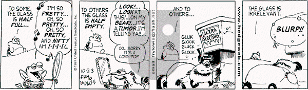 Over the Hedge on Thursday October 23, 1997 Comic Strip