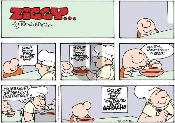 Ziggy on Sunday April 23, 2017 Comic Strip