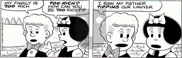 Nancy on Friday March 9, 2001 Comic Strip