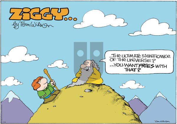 Ziggy on Sunday November 4, 2012 Comic Strip