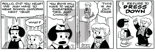 Nancy on Monday April 9, 2007 Comic Strip