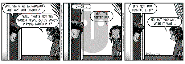 The Boondocks on Thursday July 5, 2001 Comic Strip