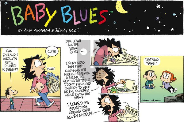 Baby Blues on Sunday March 16, 2014 Comic Strip