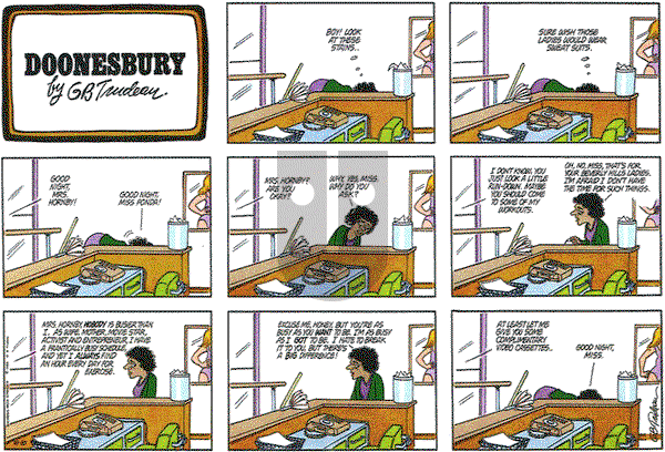 Doonesbury on Sunday October 10, 1982 Comic Strip