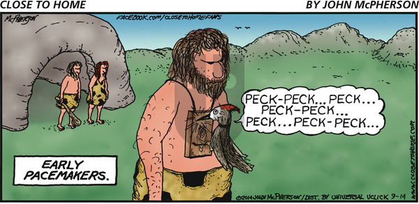 Close to Home on Sunday September 14, 2014 Comic Strip