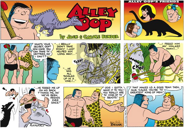 Alley Oop on Sunday September 14, 2003 Comic Strip