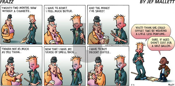 Frazz on Sunday May 3, 2015 Comic Strip