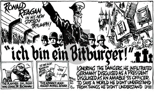 Pat Oliphant - Monday April 29, 1985 Comic Strip