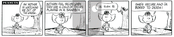 Peanuts on Monday June 10, 1963 Comic Strip