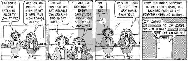 Cathy Classics - Monday November 27, 1995 Comic Strip