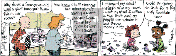 Cul de Sac on Friday December 6, 2019 Comic Strip