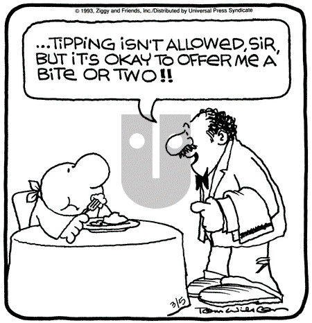 Ziggy - Friday March 5, 1993 Comic Strip