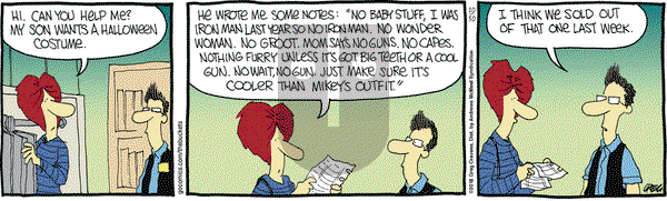 The Buckets on Tuesday October 30, 2018 Comic Strip