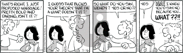 Drabble on Wednesday February 16, 2000 Comic Strip