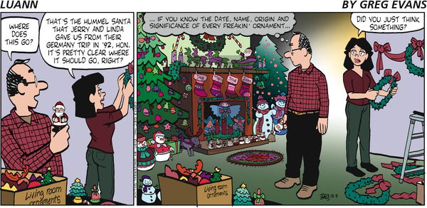Luann - Sunday December 8, 2013 Comic Strip