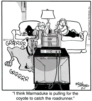 Marmaduke on Saturday February 7, 1998 Comic Strip