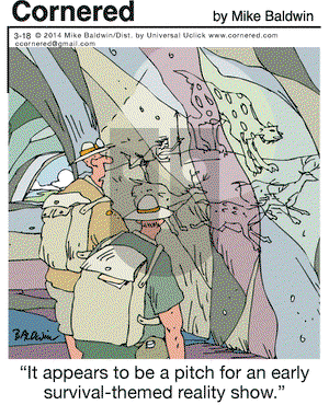 Cornered on Tuesday March 18, 2014 Comic Strip