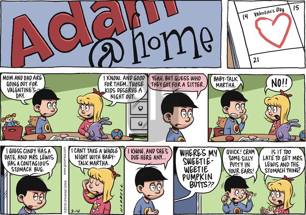 Adam@Home on Sunday February 14, 2016 Comic Strip