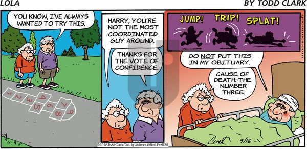 Lola on Sunday September 16, 2018 Comic Strip