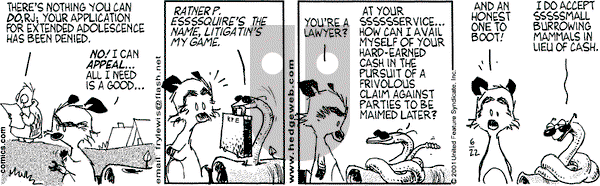 Over the Hedge on Friday June 22, 2001 Comic Strip
