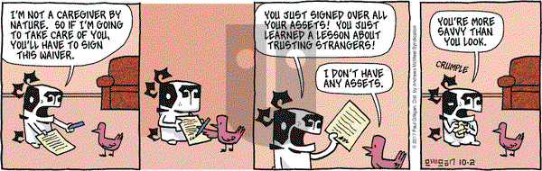 Pooch Cafe on Monday October 2, 2017 Comic Strip