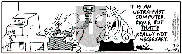 Frank and Ernest on Friday March 3, 2000 Comic Strip