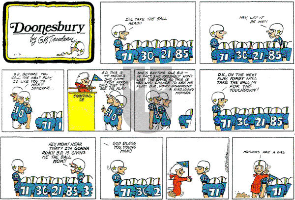 Doonesbury on Sunday September 12, 1971 Comic Strip