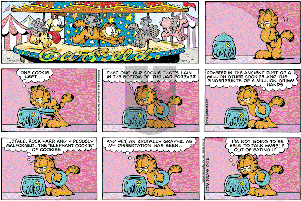 Garfield - Sunday March 26, 2006 Comic Strip